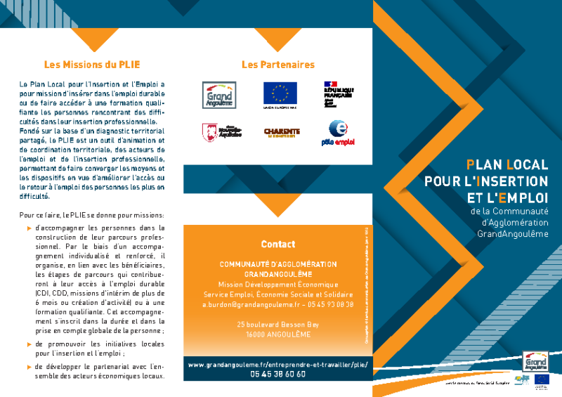 Brochure PLIE partenaires