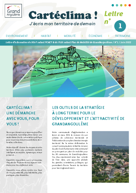 Newsletter Cartéclima N°1