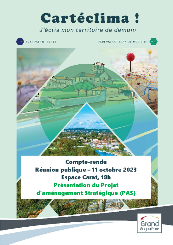 Compte rendu de la réunion publique du 11 octobre 2023