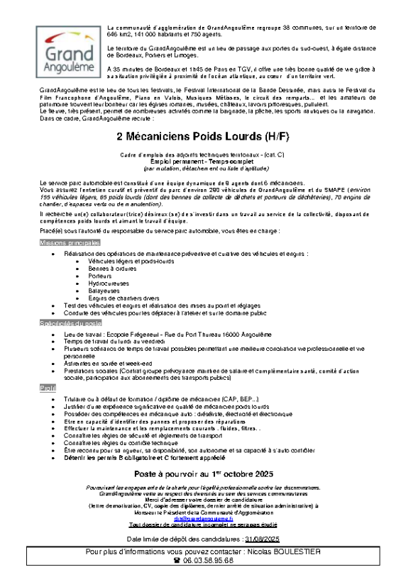 32- Appel à  candidature