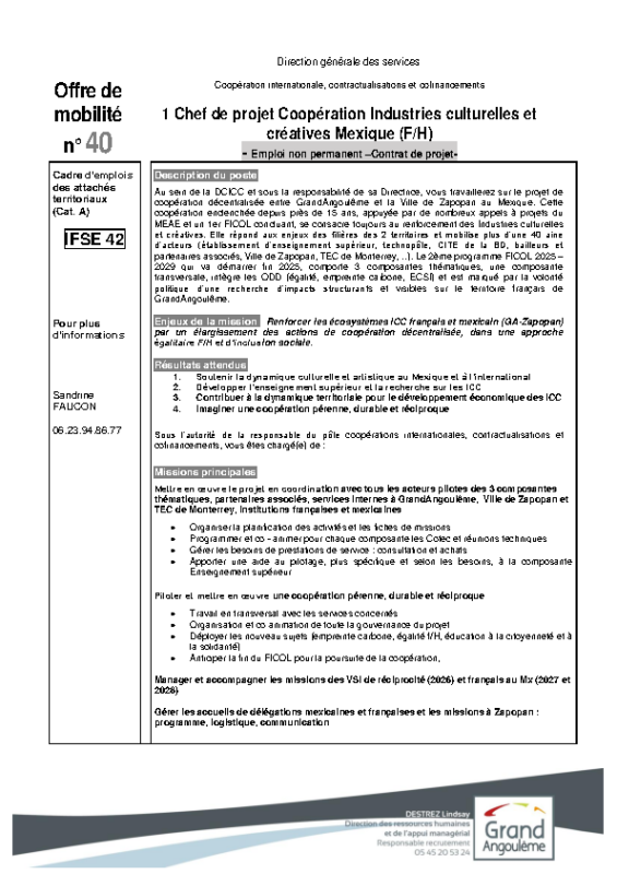 40- Offres de mobilitè Interne