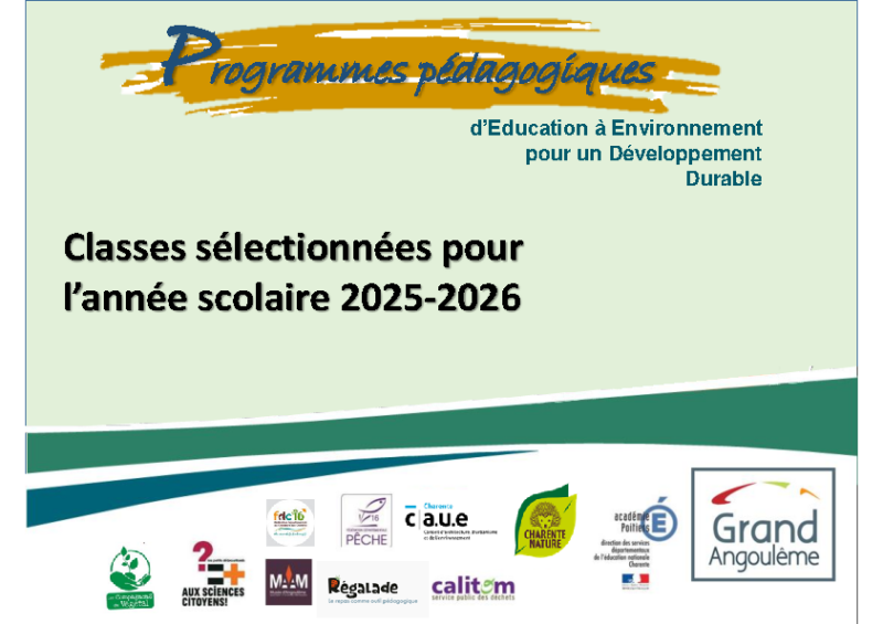 Classes retenues 2025-2026