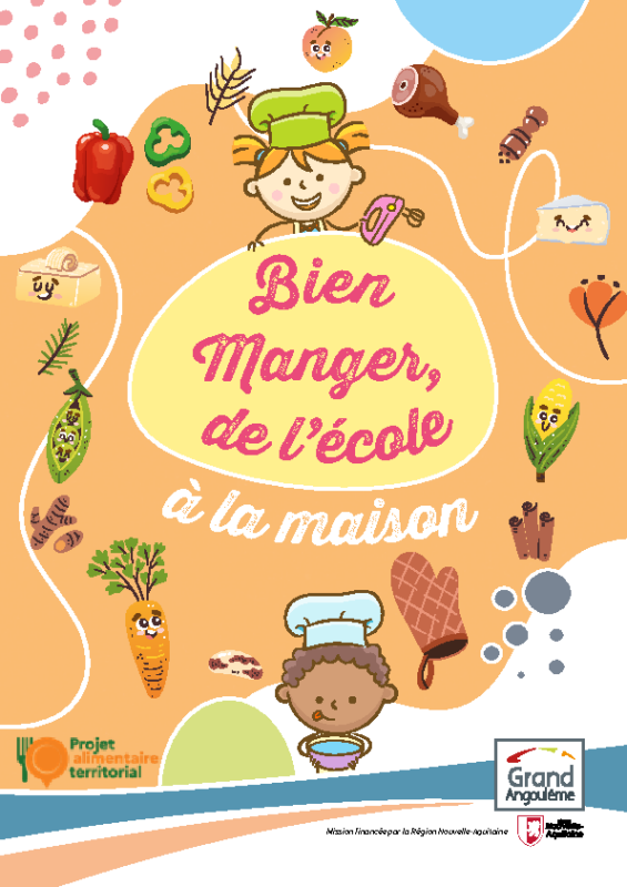 Livret recettes « Bien manger, de l’école à la maison ».