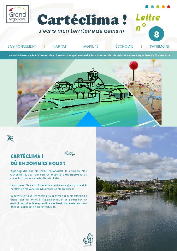 Lettre d&rsquo;information Carteclima n°8