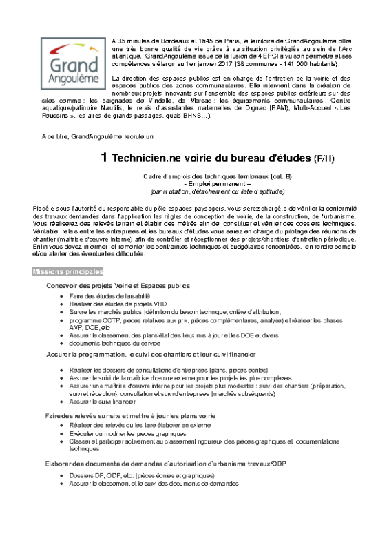 19- Appel à  candidature