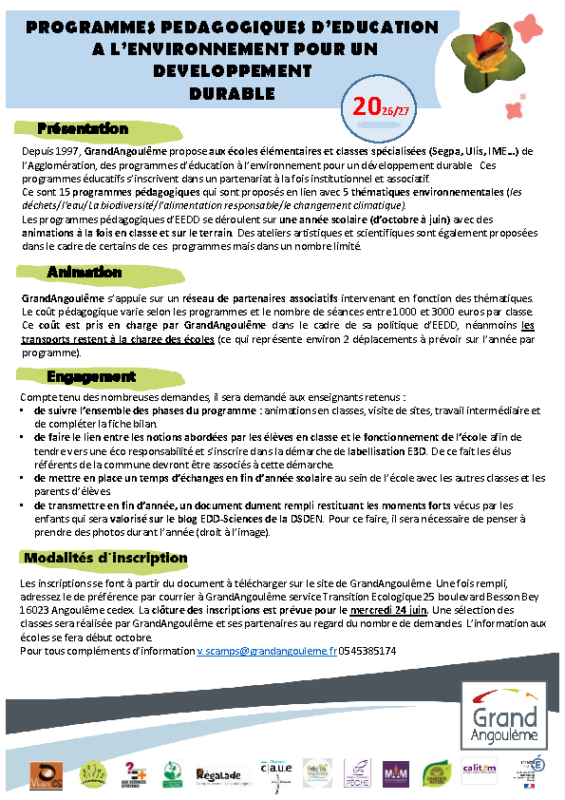 Modalités d&rsquo;inscription écoles
