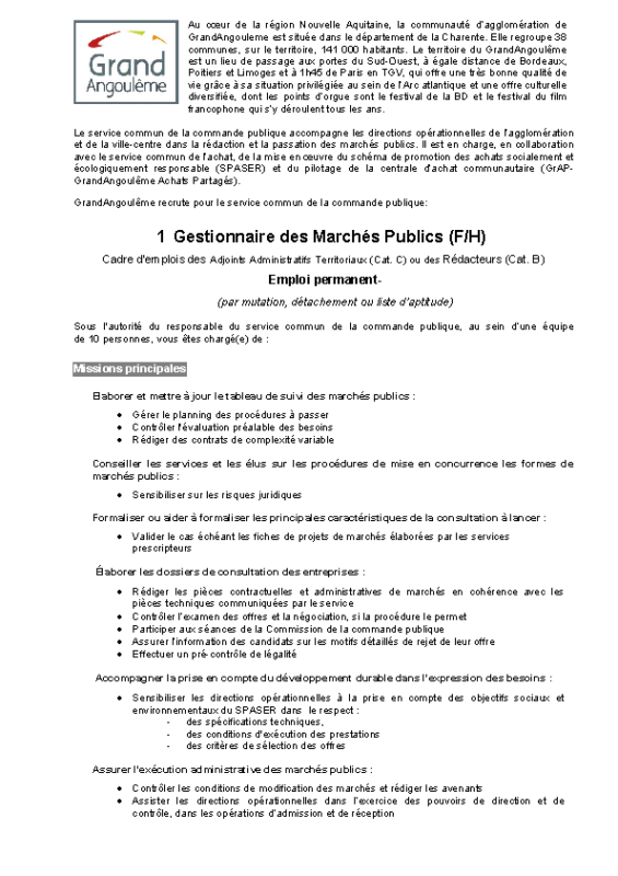 33 – Appel à candidature