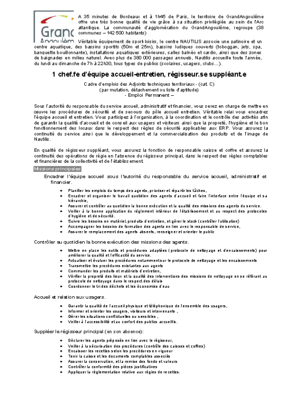 34 – Appel à candidature