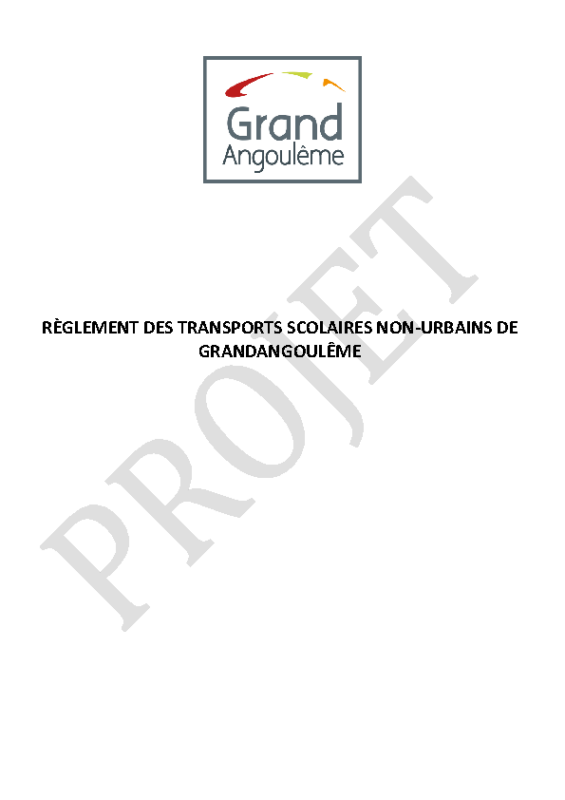 Règlement transports scolaires
