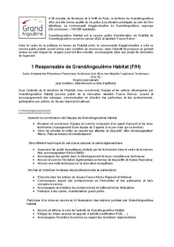 36- Appel à candidature
