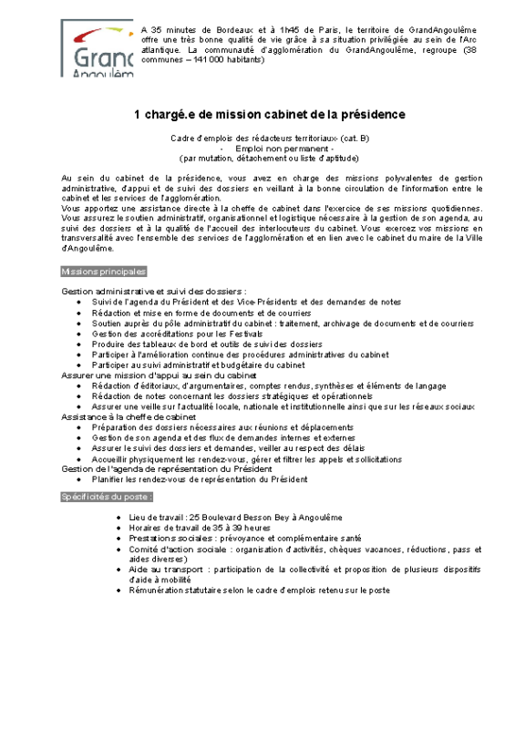 40 – Appel à candidature