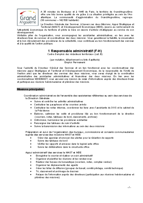 44 – Appel à candidature