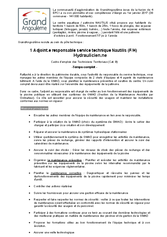 46 – Appel à candidature