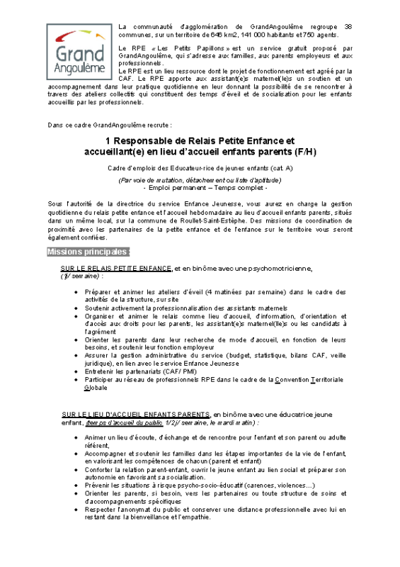 52- Appel à candidature