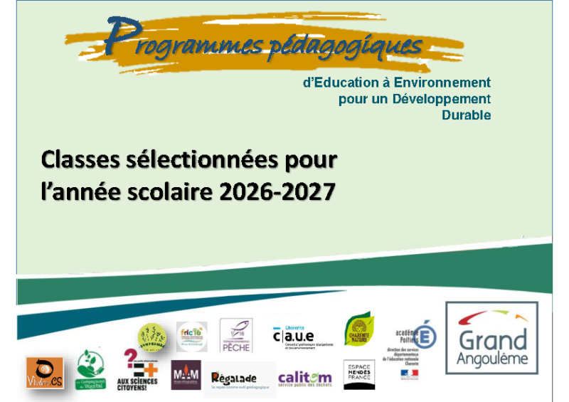 Classes sélectionnées 2026-2027